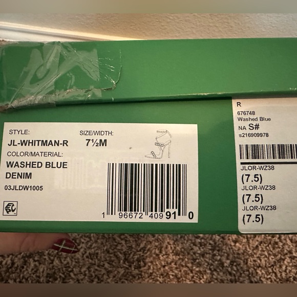 JLO Whitman Sandalmin in Washed Blue - Picture 10 of 11